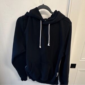 Nike Black Hoodie with White Drawstrings